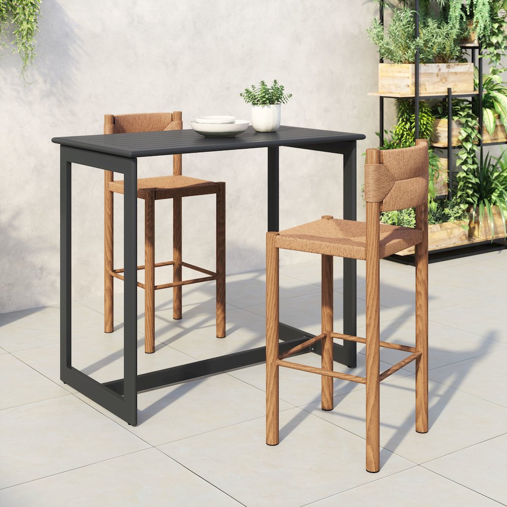 Iska Barstool (Set of 2) Natural. Picture 8