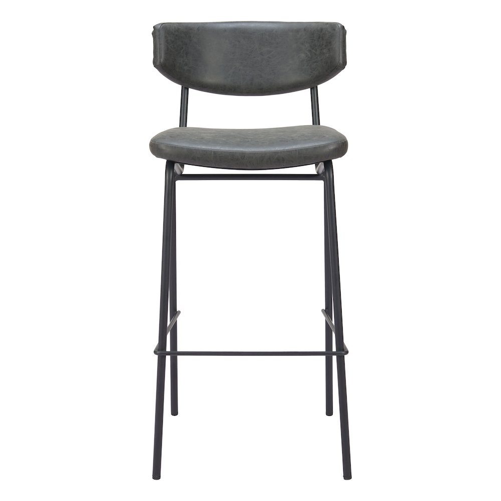 Charon Barstool (Set of 2) Vintage Black. Picture 3