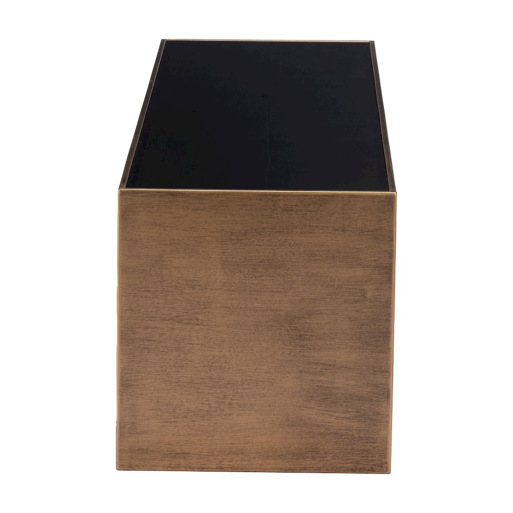 Reed Coffee Table Brass & Black. Picture 2