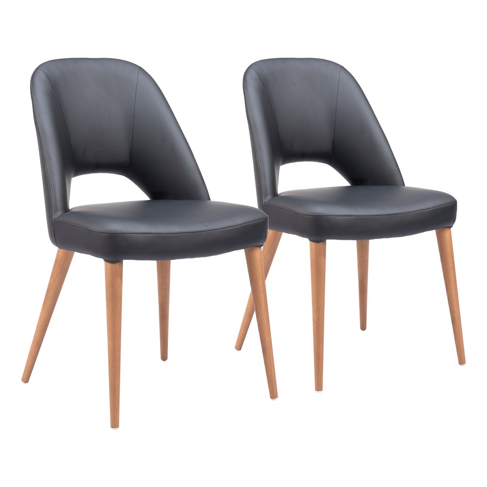Leith Dining Chair (Set of 2) Black. Picture 6