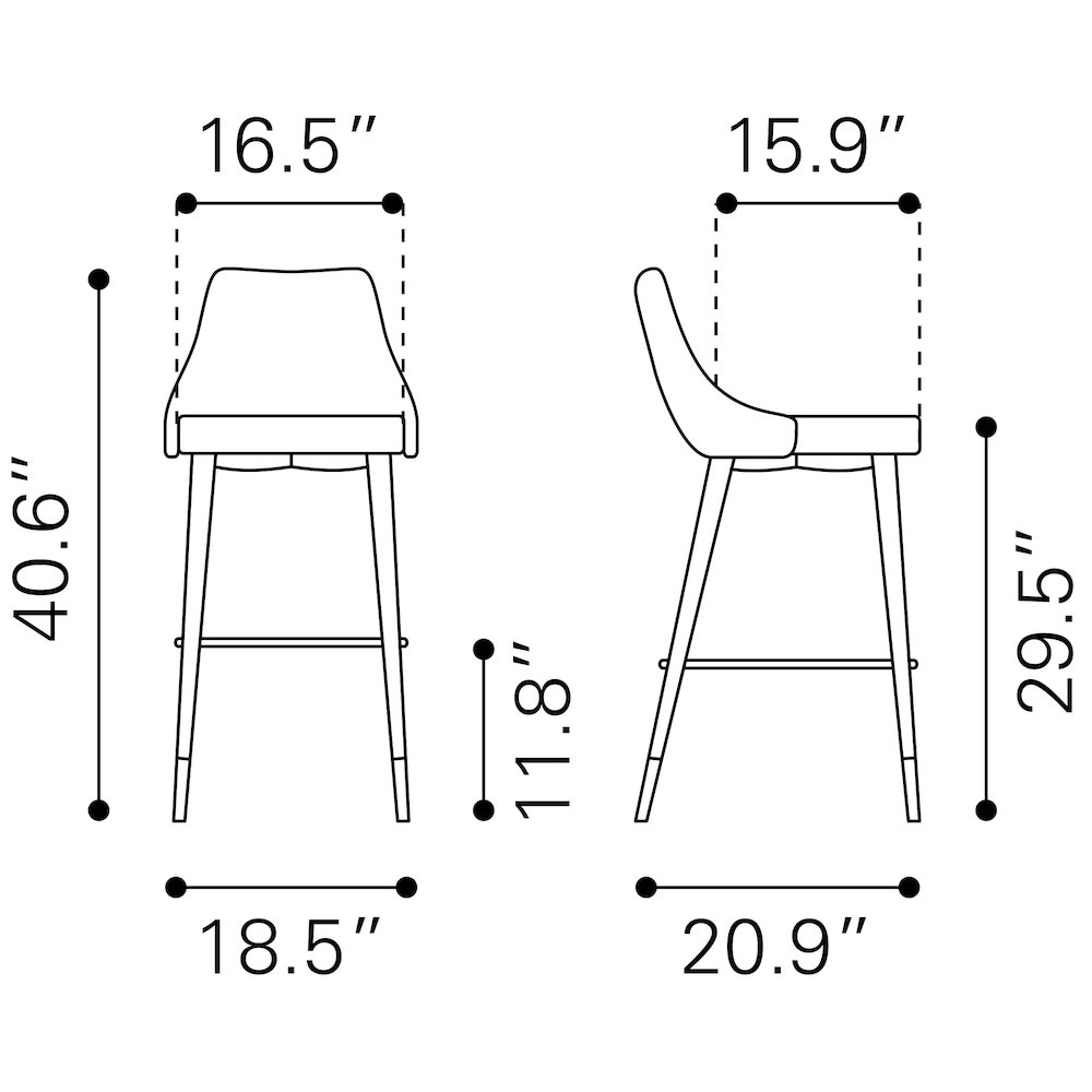 Piccolo Barstool Pink. Picture 8