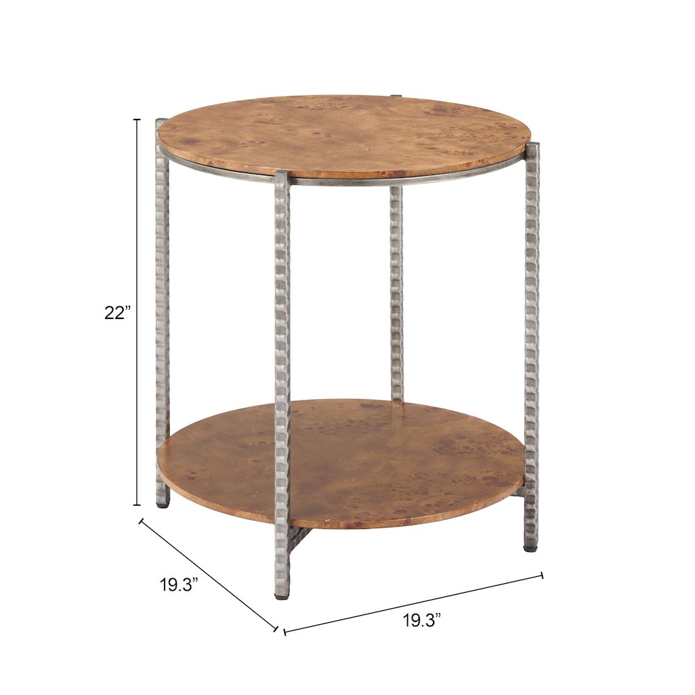 Adna Side Table Brown. Picture 7