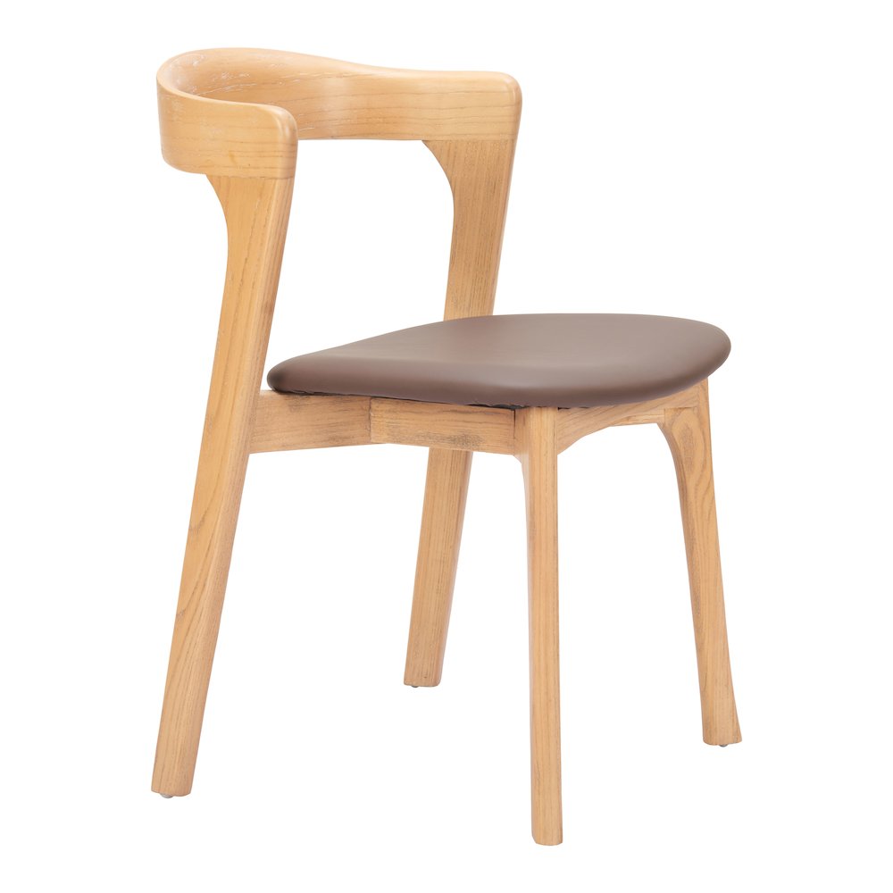 Pioro Dining Chair (Set of 2) Brown & Natural. Picture 1