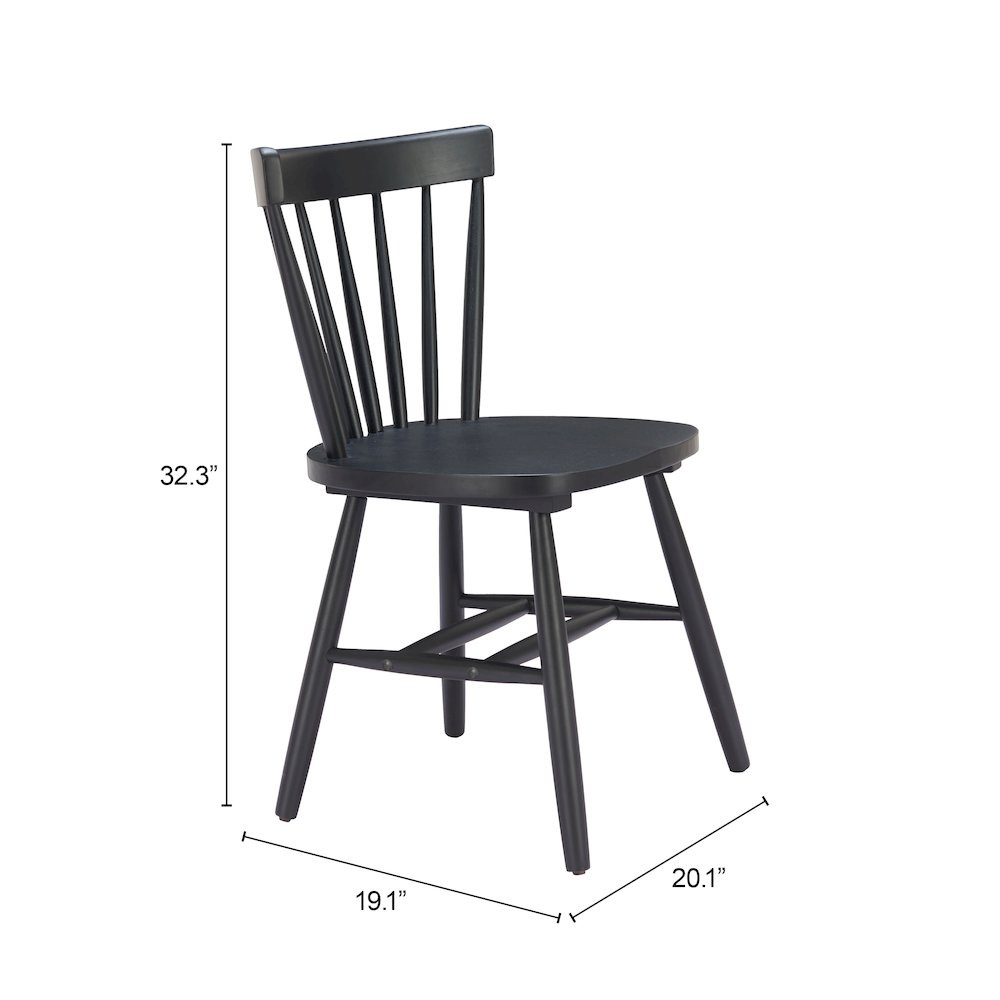 Tyce Dining Chair (Set of 2) Black. Picture 7
