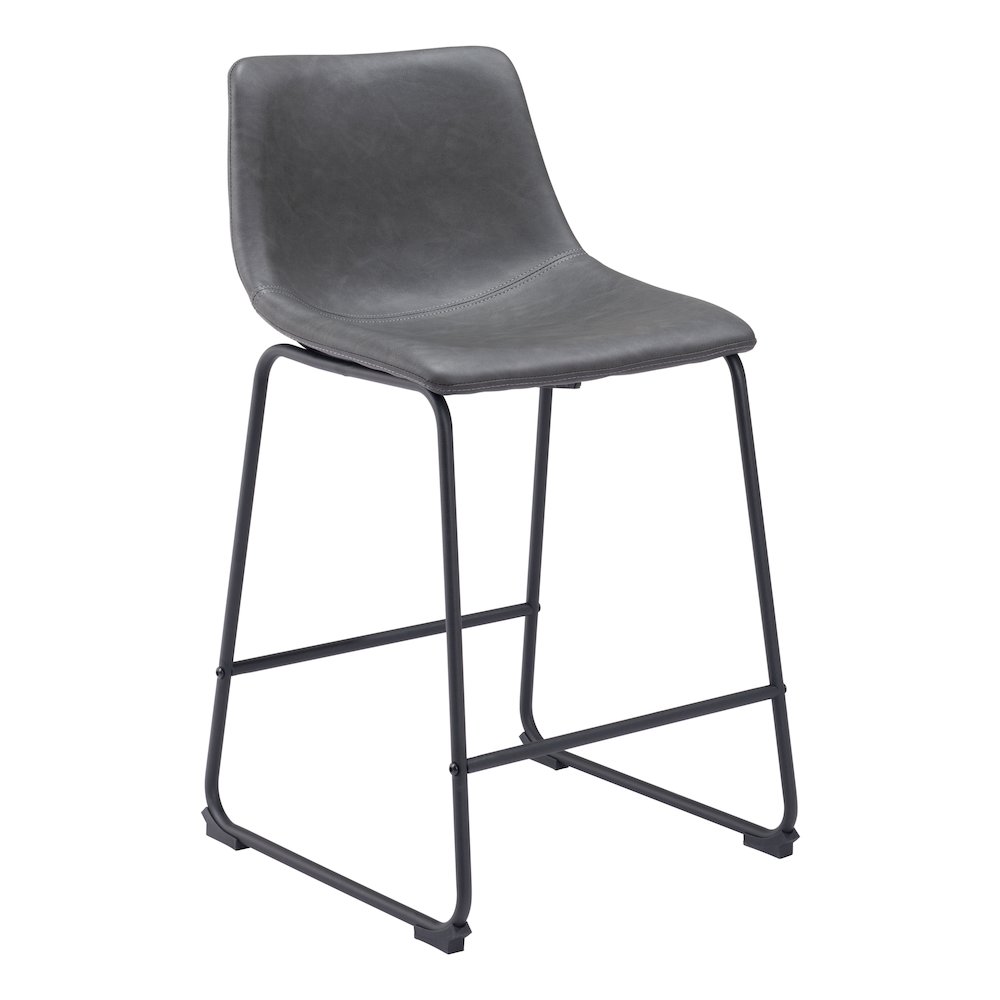 Smart Counter Stool (Set of 2) Charcoal. Picture 1
