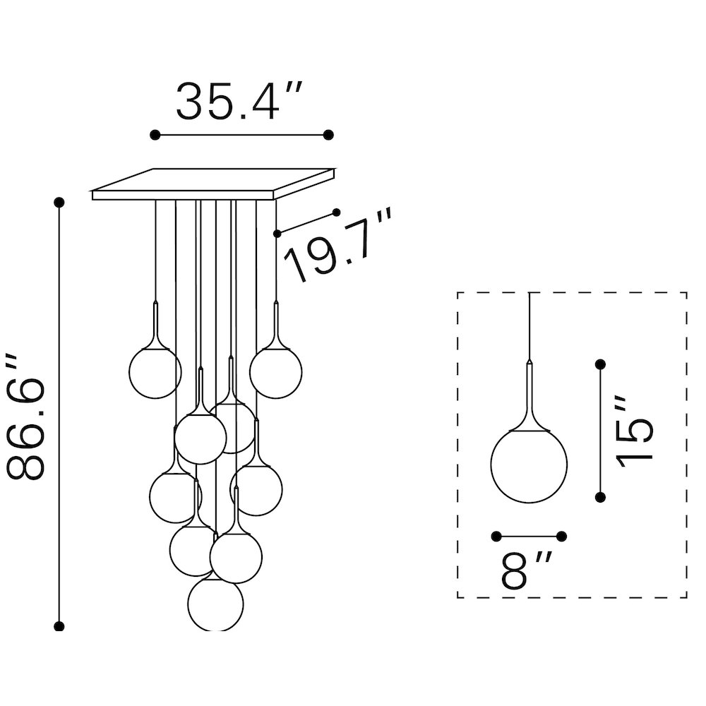 Epsilon Ceiling Lamp White. Picture 6