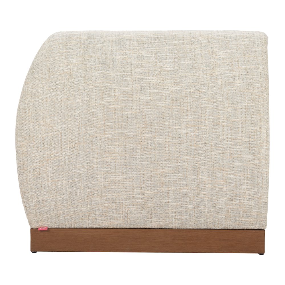 Christy Corner Chair Beige. Picture 4