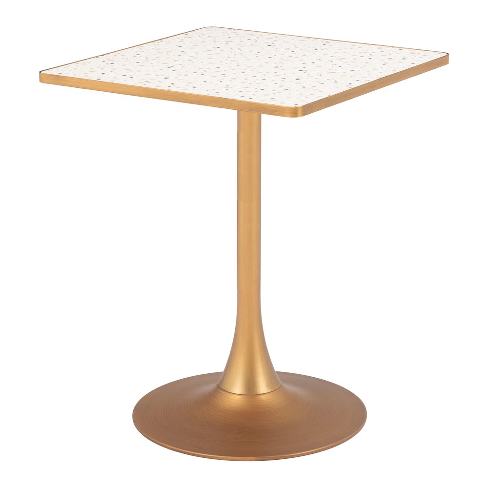 Spot Bistro Table Beige & Gold. Picture 4