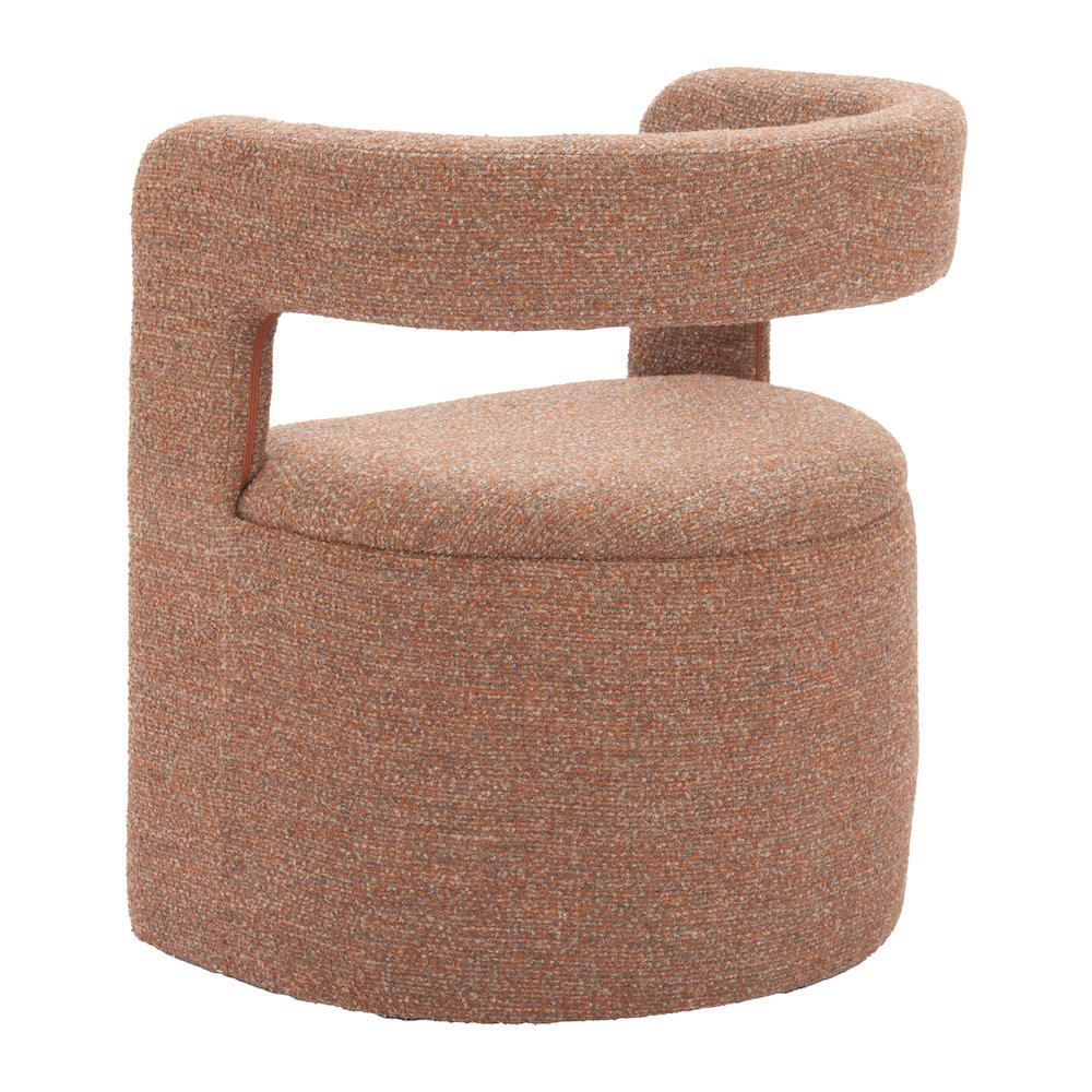 Atria Accent Chair & Ottoman Tawny Brown. Picture 5