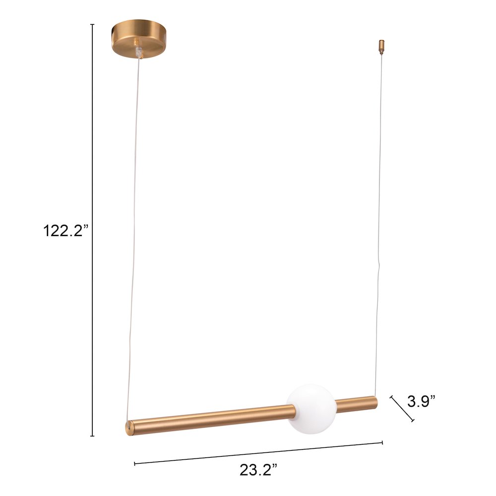 Adeo Ceiling Lamp Brass. Picture 7