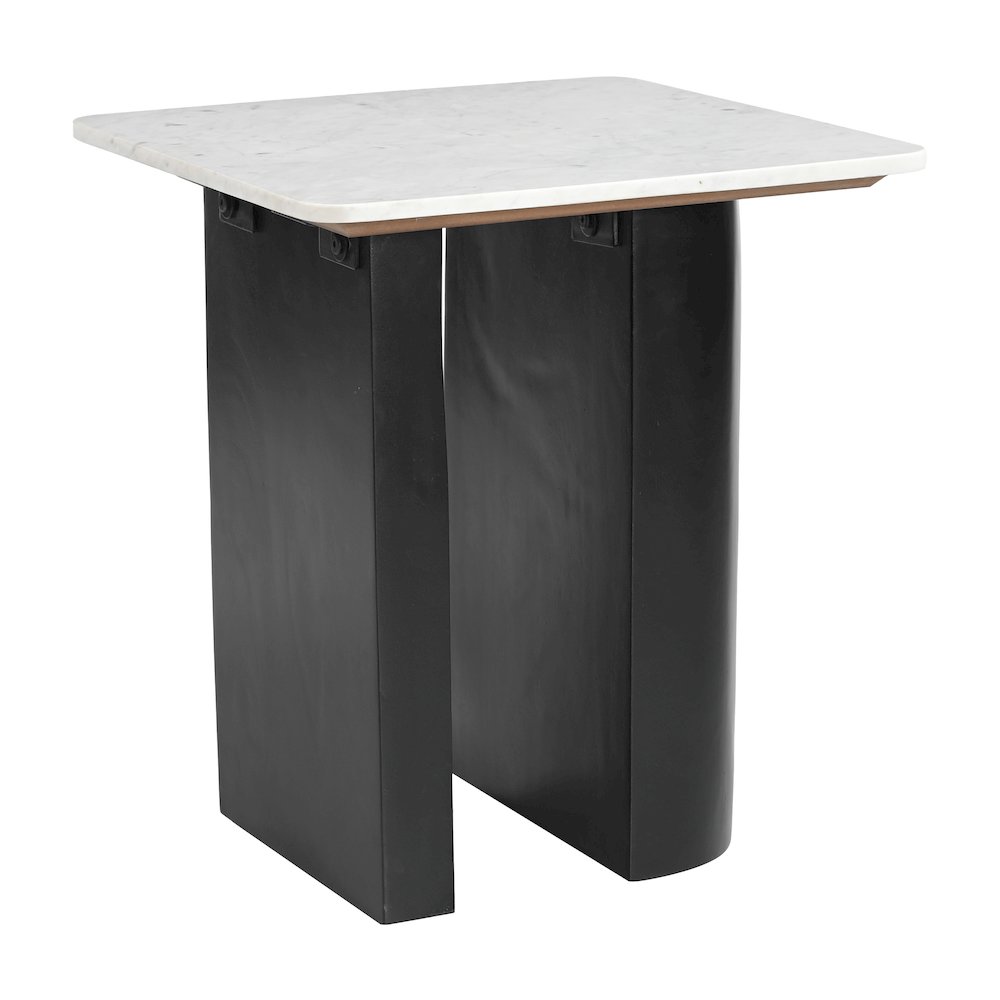 Fiora Side Table White & Black. Picture 5