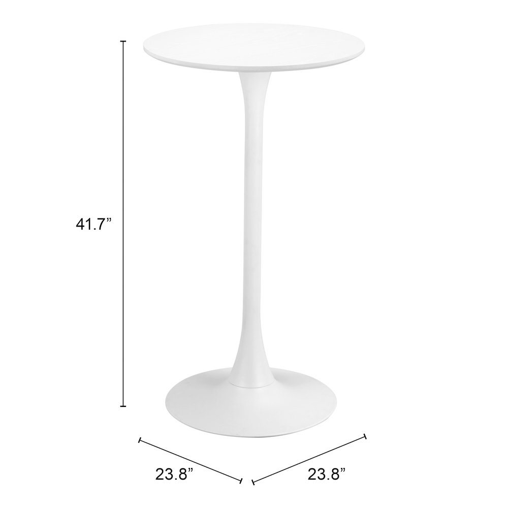 Auray Bar Table White. Picture 7