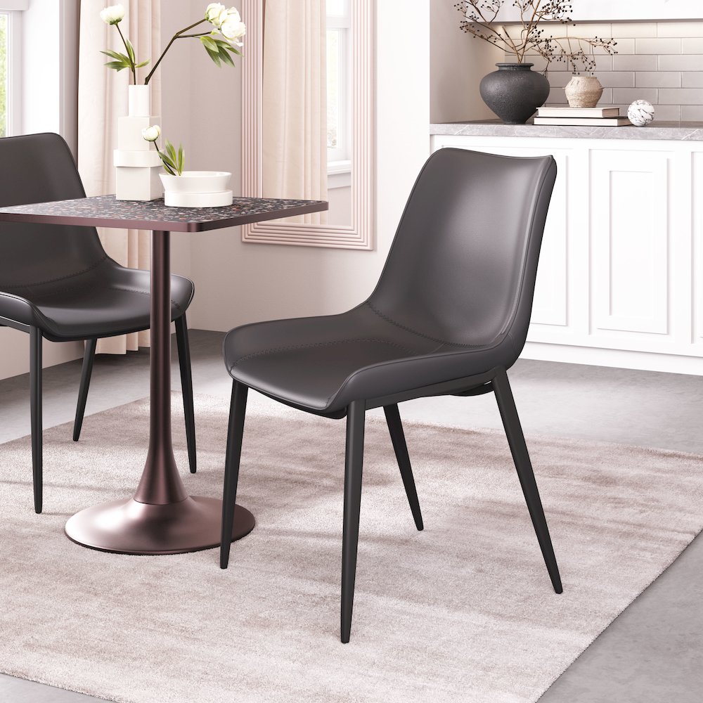 Magnus Dining Chair (Set of 2) Black. Picture 8