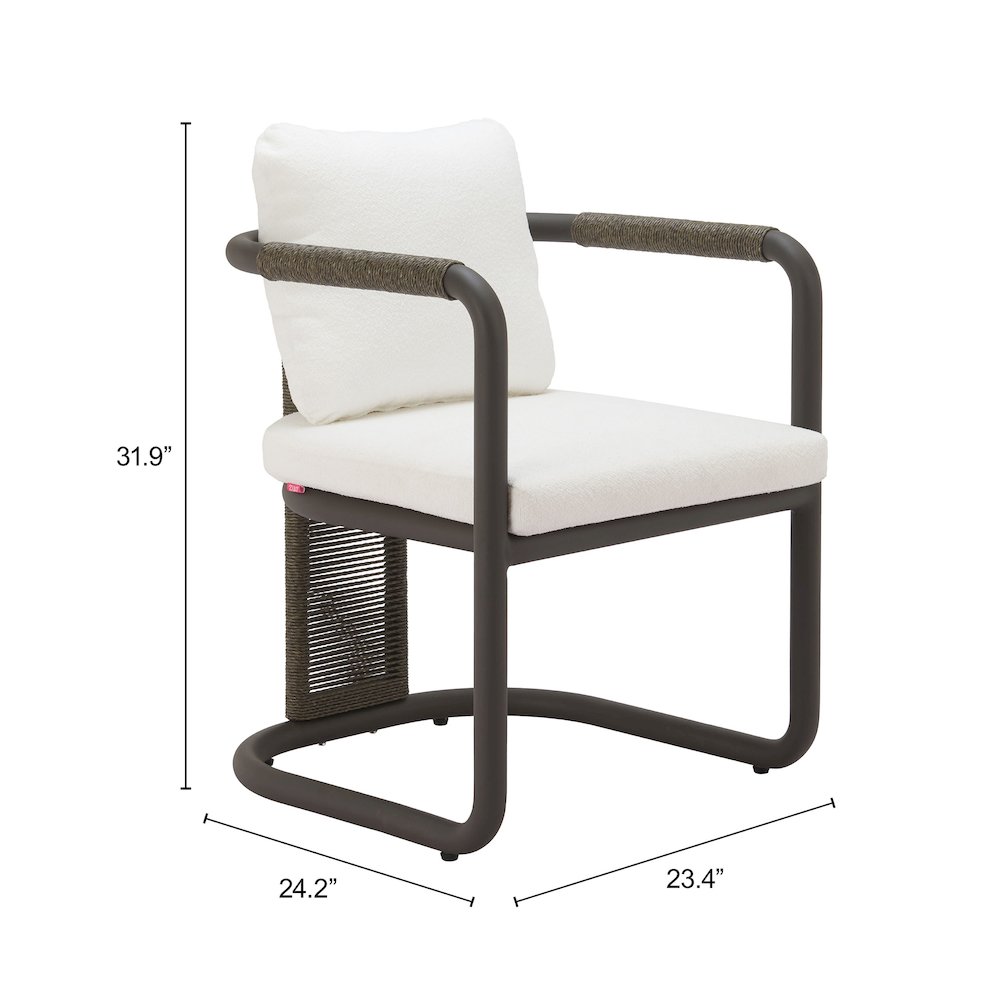 Ciel Dining Chair (Set of 2) Ivory. Picture 12
