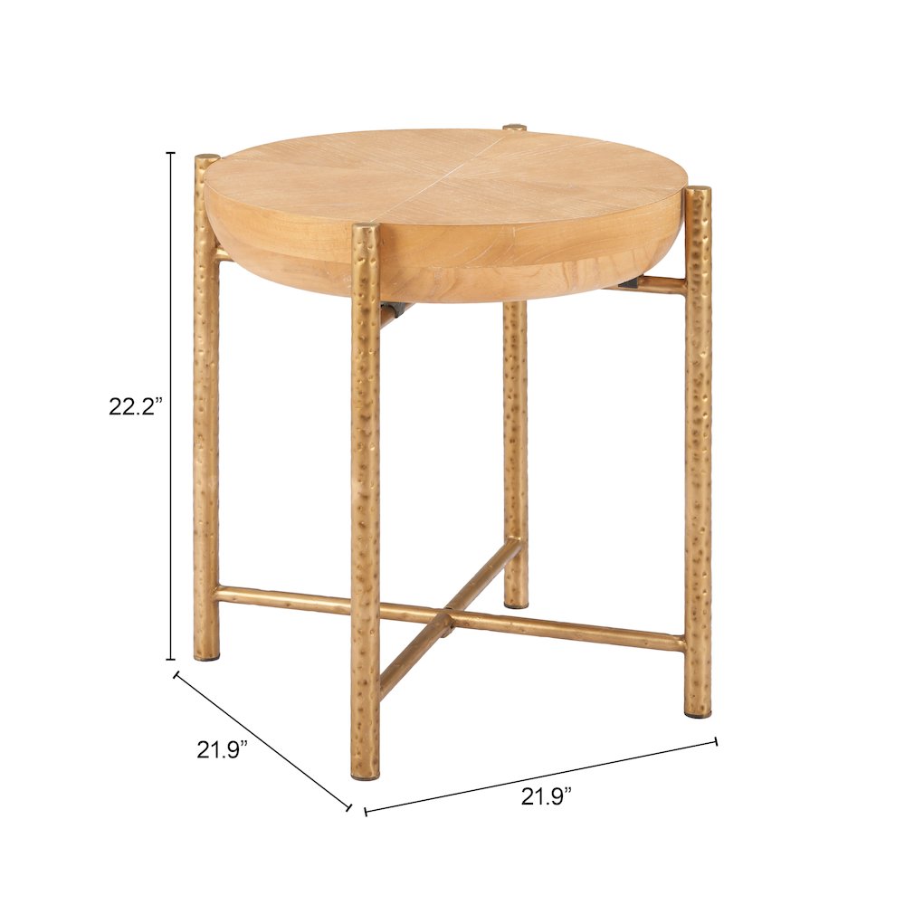 Halva Side Table Natural. Picture 7