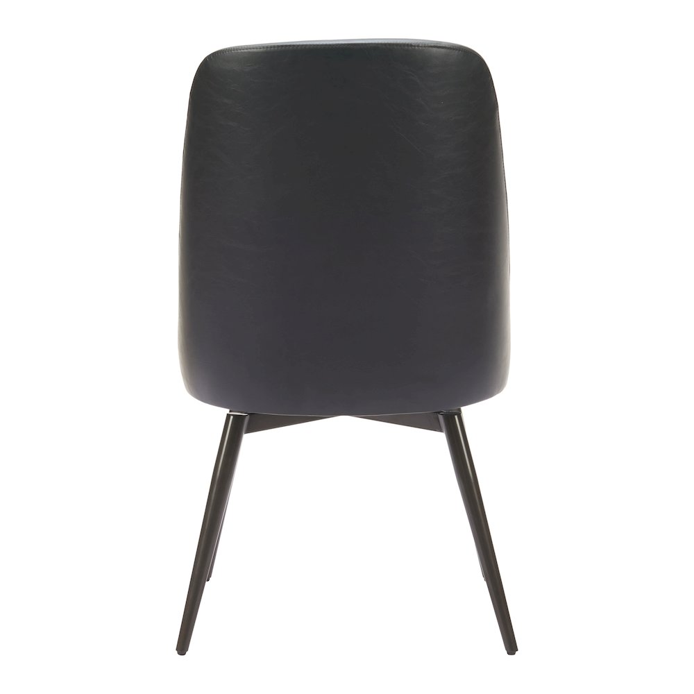 Keppel Swivel Dining Chair (Set of 2) Black. Picture 4