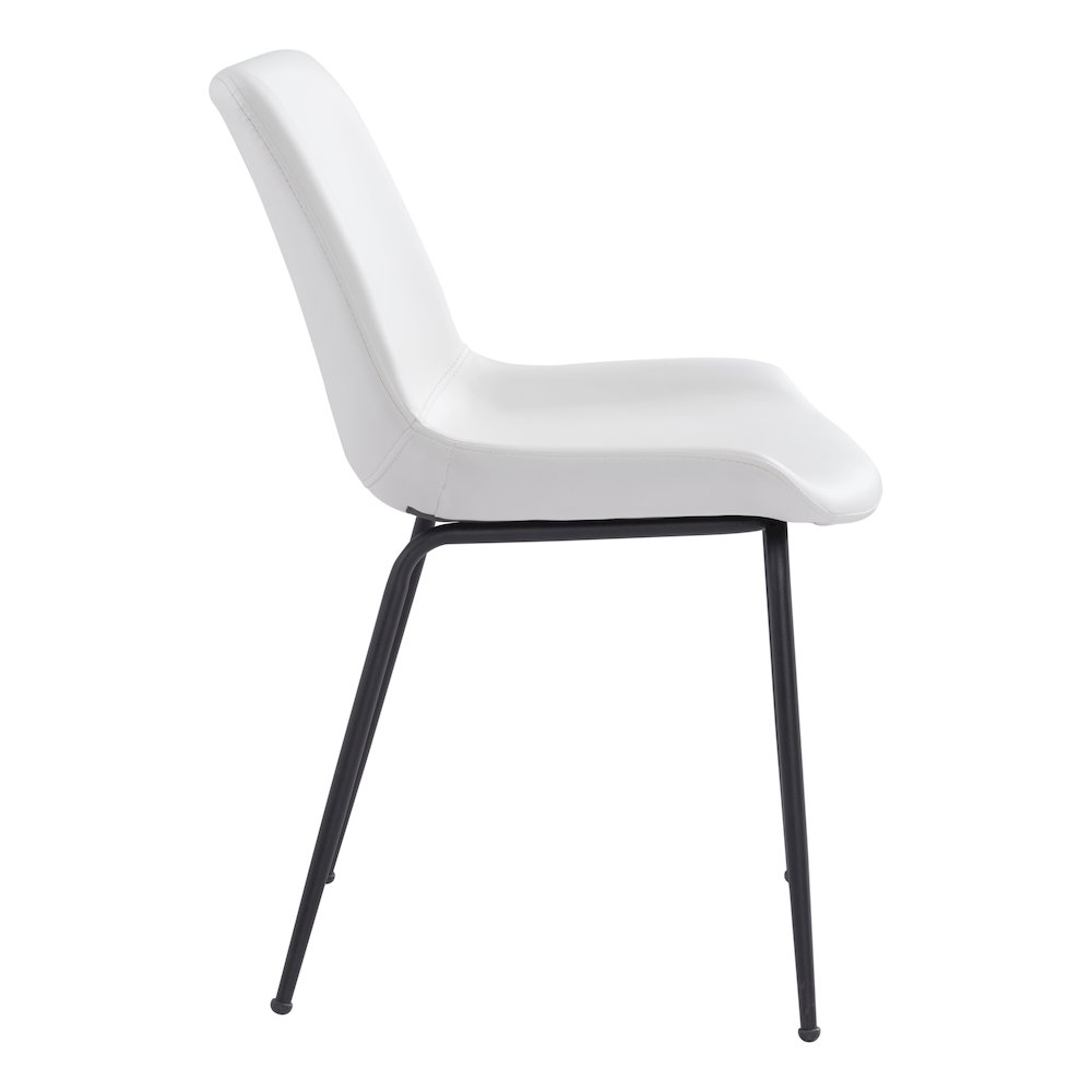 Byron Dining Chair (Set of 2) White. Picture 2