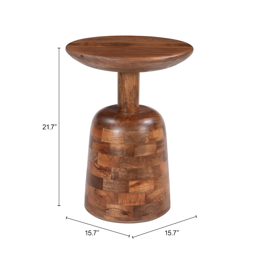 Kelk Side Table Walnut. Picture 8