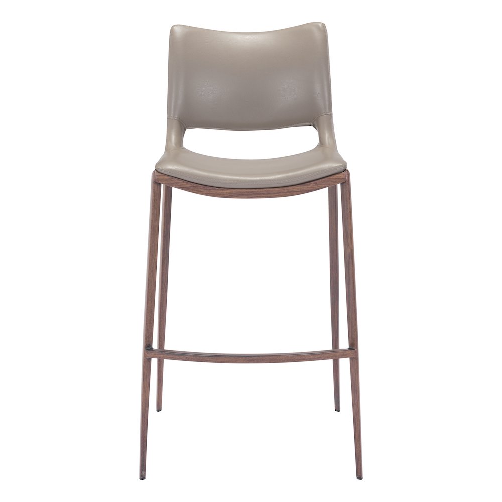 Ace Barstool (Set of 2) Brown & Walnut. Picture 3