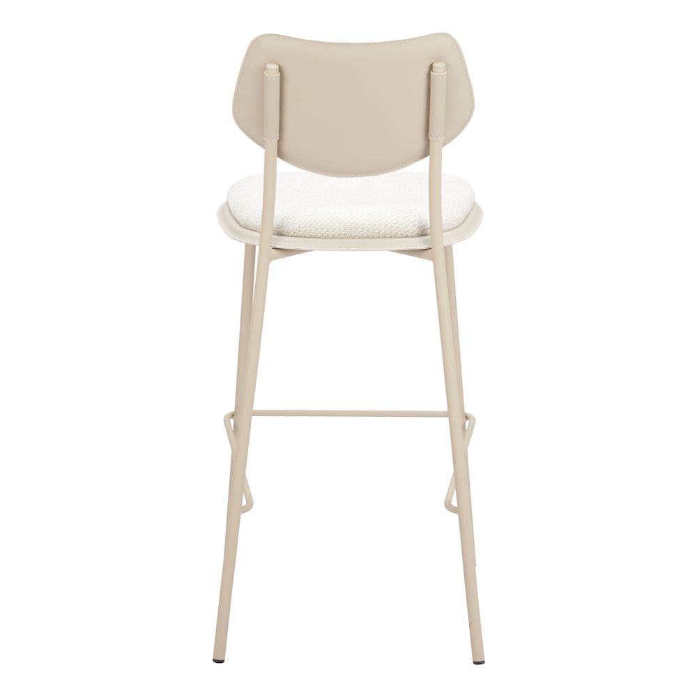 Zeal Barstool (Set of 4) Light Gray & Beige. Picture 4
