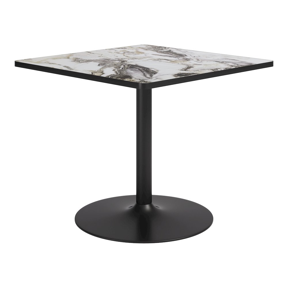 Caliza Dining Table Gray & Black. Picture 4