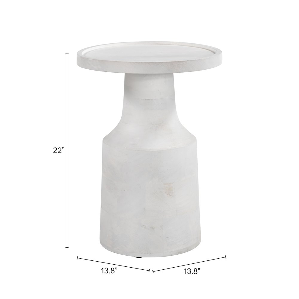 Cala Side Table White. Picture 8