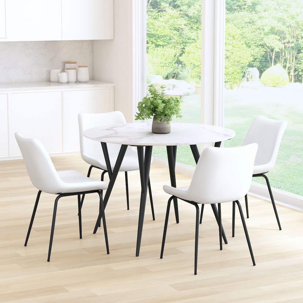 Byron Dining Chair (Set of 2) White. Picture 9