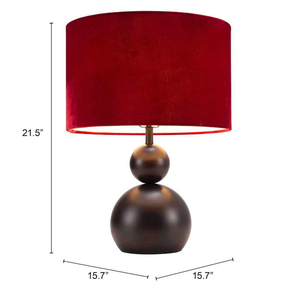 Shobu Table Lamp Red. Picture 7