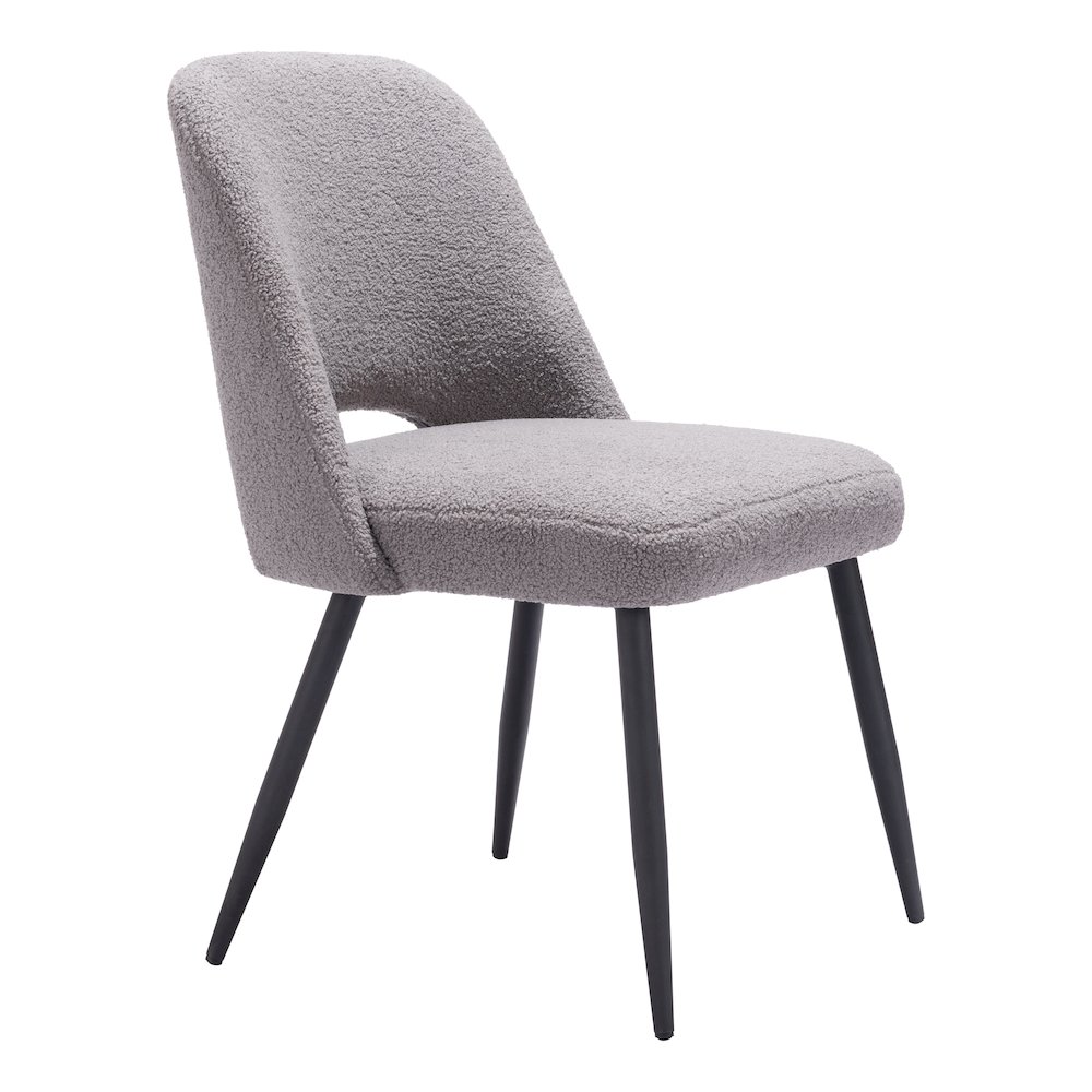 Teddy Dining Chair (Set of 2) Gray. Picture 6