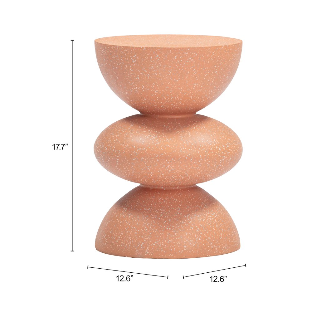 Tressa Side Table Terracotta. Picture 8