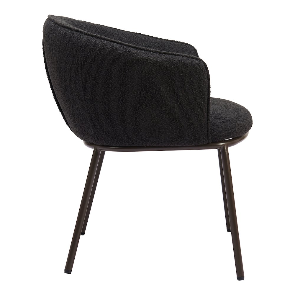 Essen Dining Chair Black & Bronze. Picture 2