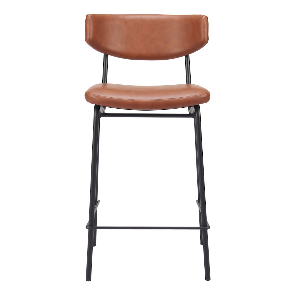 Charon Counter Stool (Set of 2) Vintage Brown. Picture 3