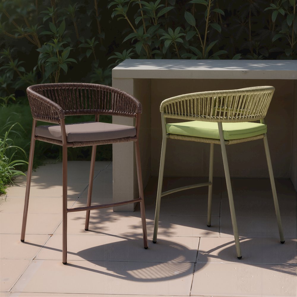 Skye Barstool (Set of 2) Brown. Picture 9