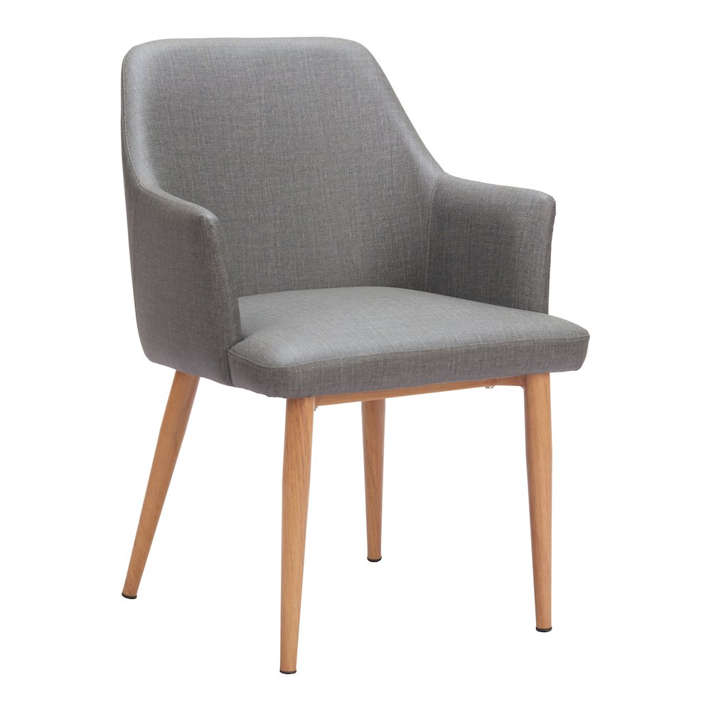 Wisom Dining Chair (Set of 2) Gray. Picture 1