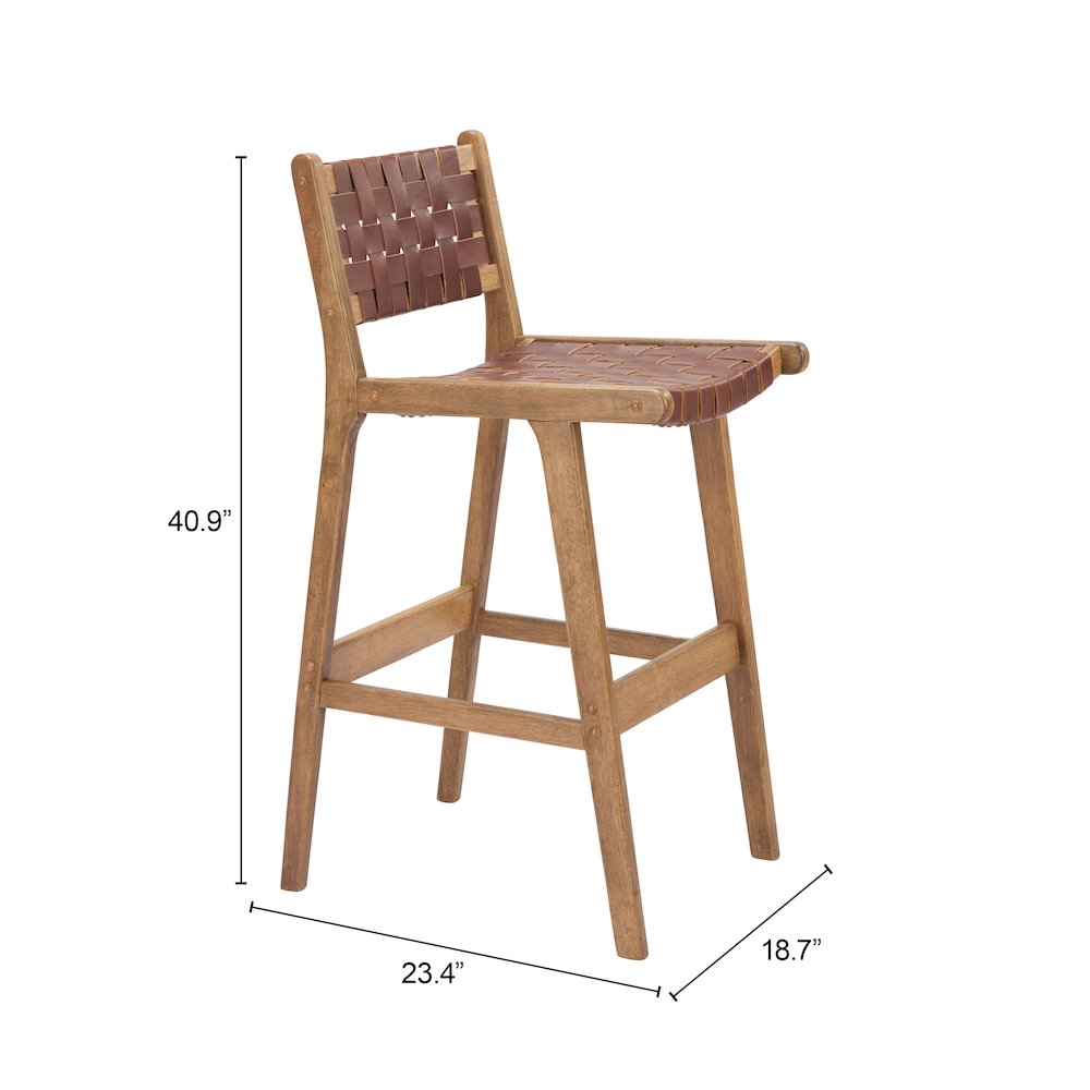 Feder Barstool (Set of 2) Brown. Picture 11