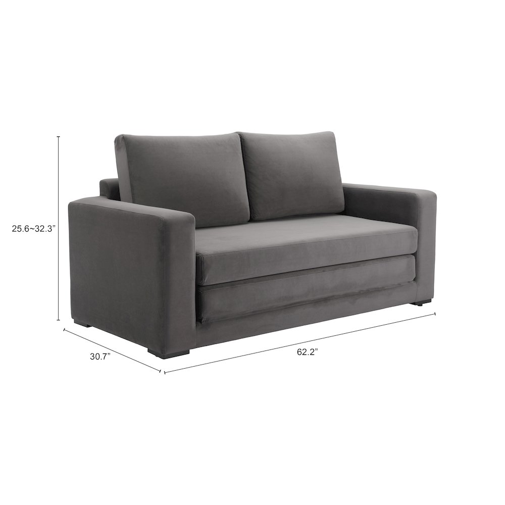 Jide Sleeper Sofa Gray. Picture 7