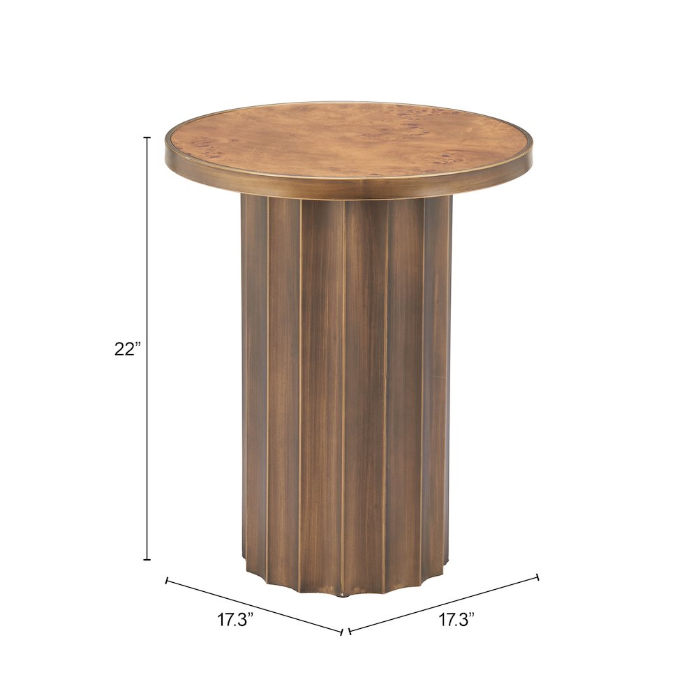 Afinato Side Table Brown. Picture 7