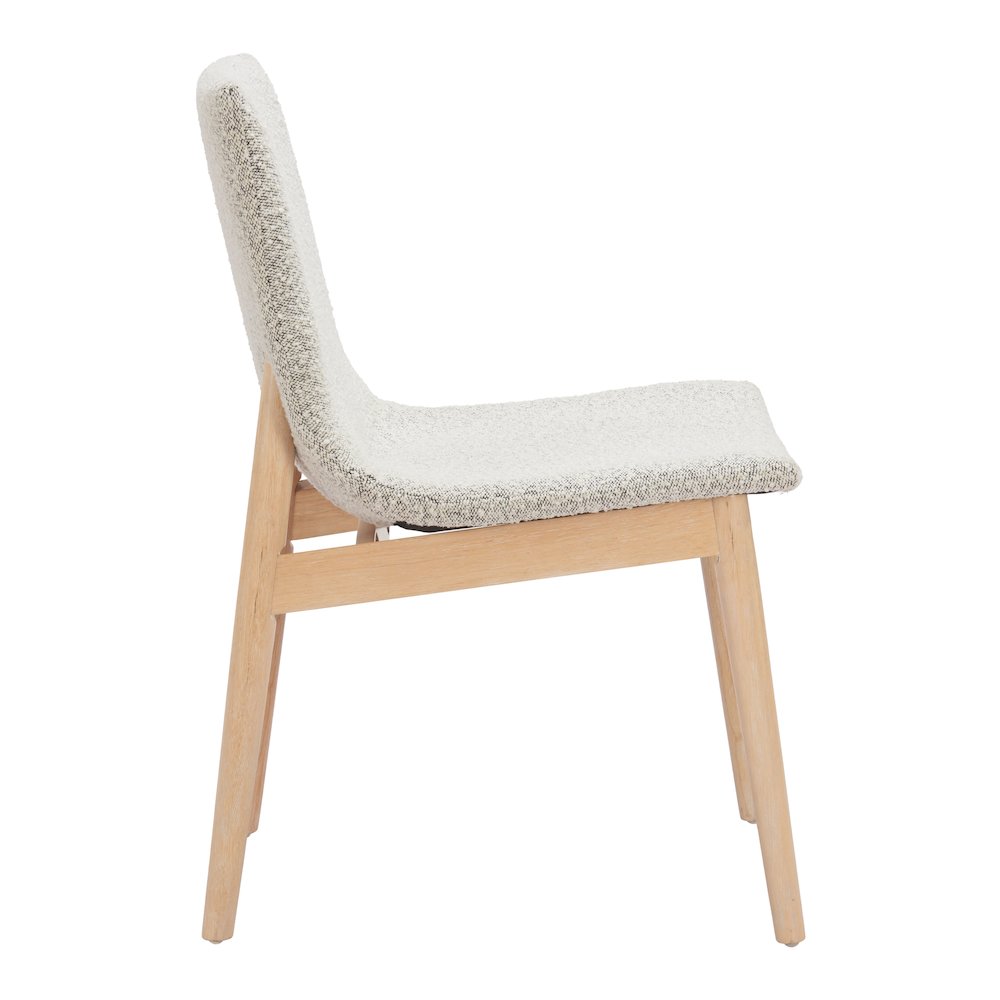 Raha Dining Chair (Set of 2) Gray & Whitewashed. Picture 4