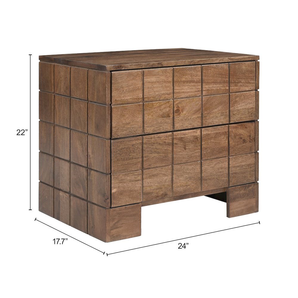 Modo Nightstand Walnut. Picture 11