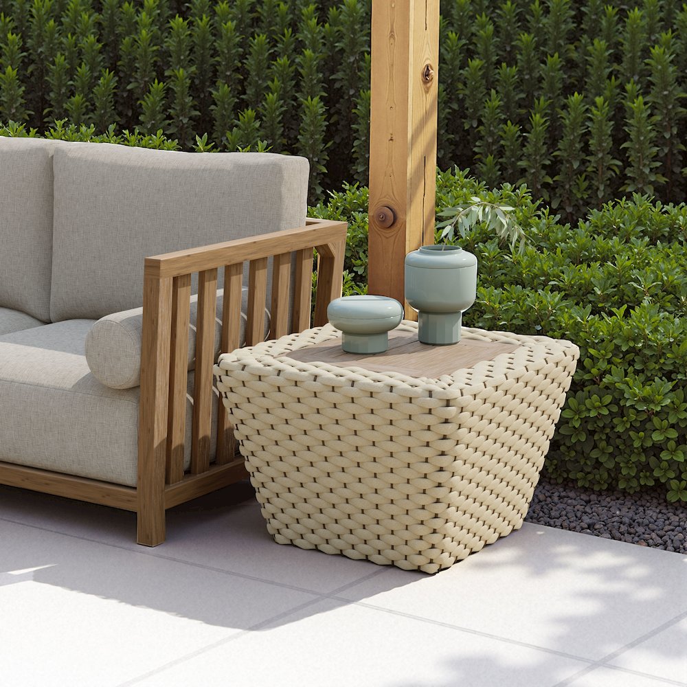 Antul Coffee Table White & Natural. Picture 7