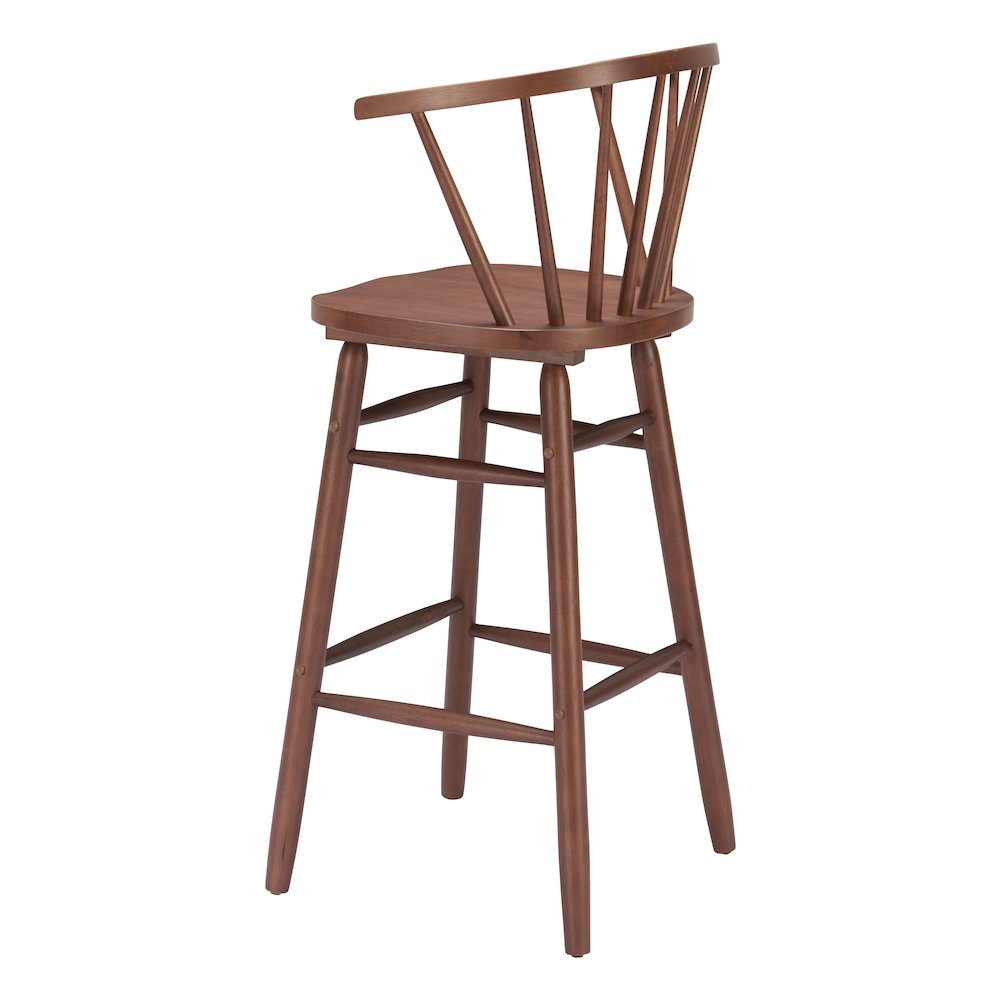 Stenger Barstool (Set of 2) Walnut. Picture 5