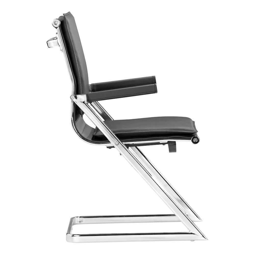 Lider Plus Conference Chair (Set of 2) Black. Picture 2