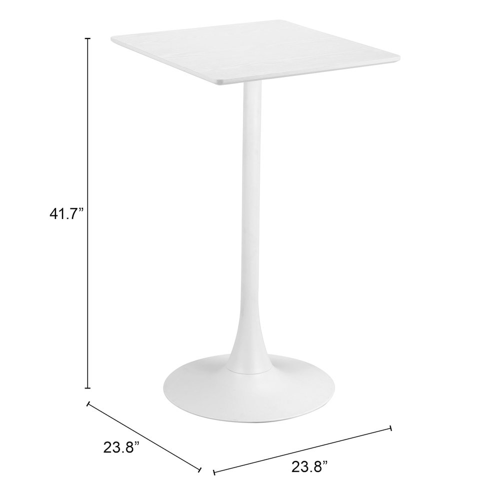 Valleta Bar Table White. Picture 7