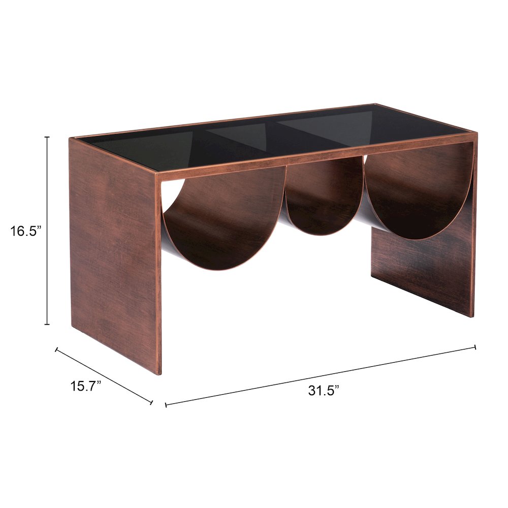 Aveiro Coffee Table Copper & Black. Picture 6