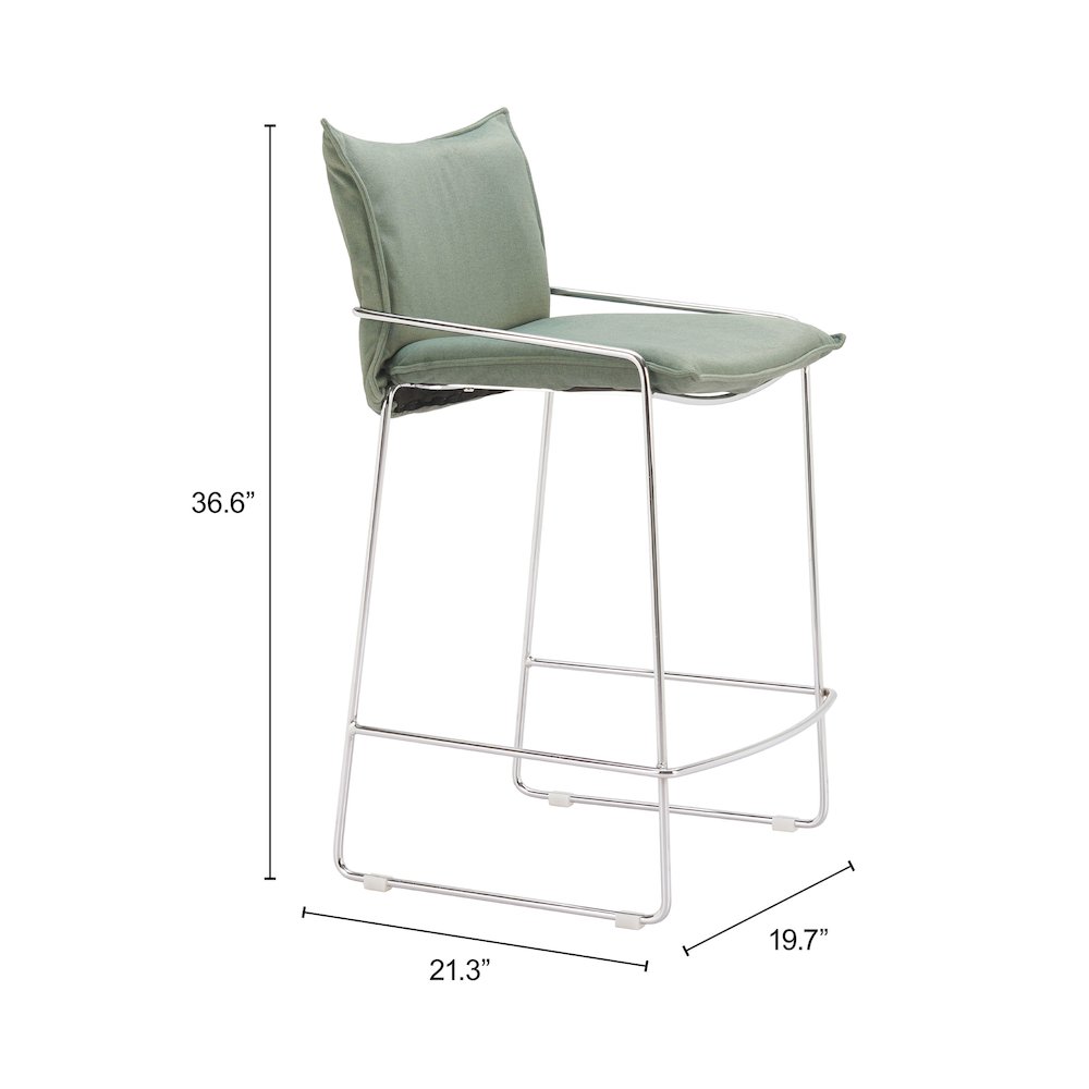 Pola Counter Stool Green. Picture 7