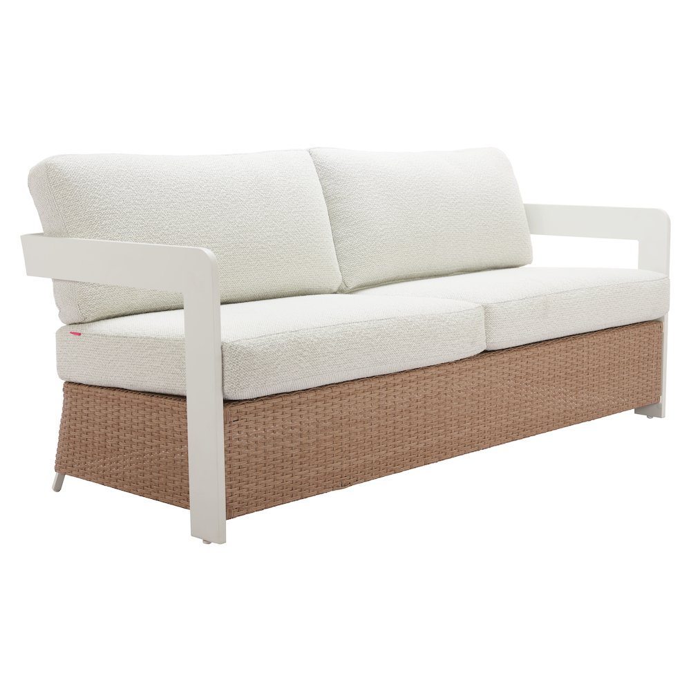 Gelo Sofa White & Brown. Picture 11