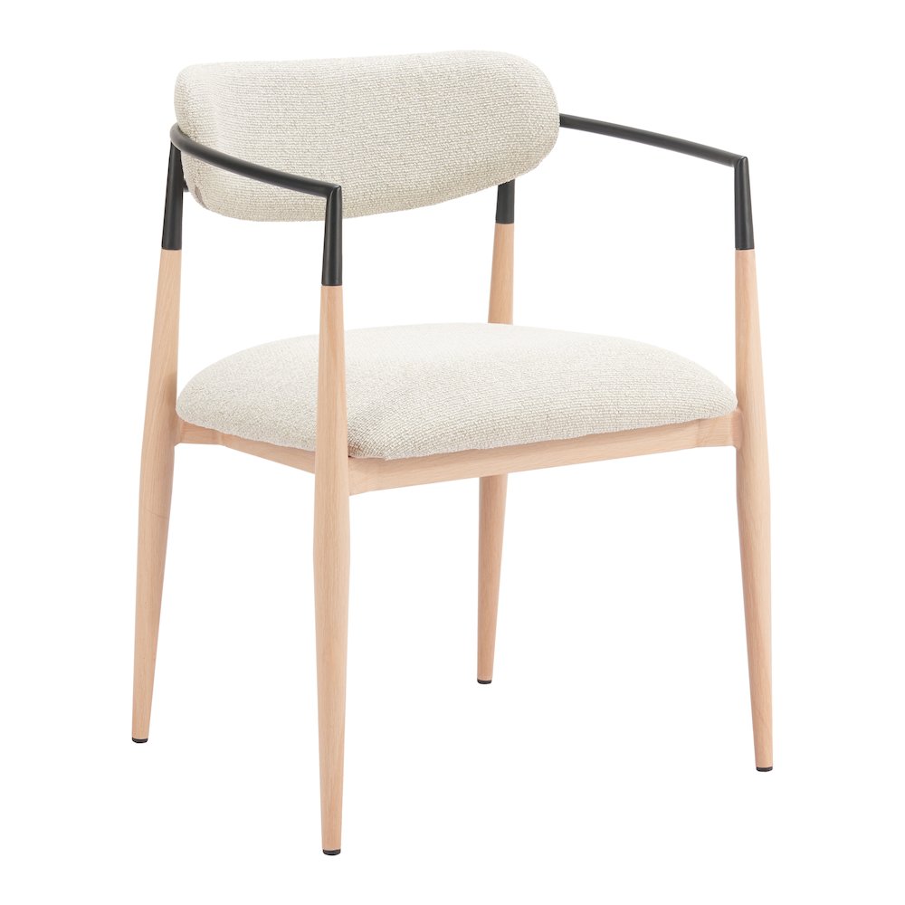 Equinox Dining Chair Oyster Gray & Natural. Picture 13
