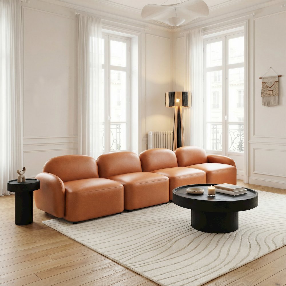 Cleo Modular Sofa Brown. Picture 4
