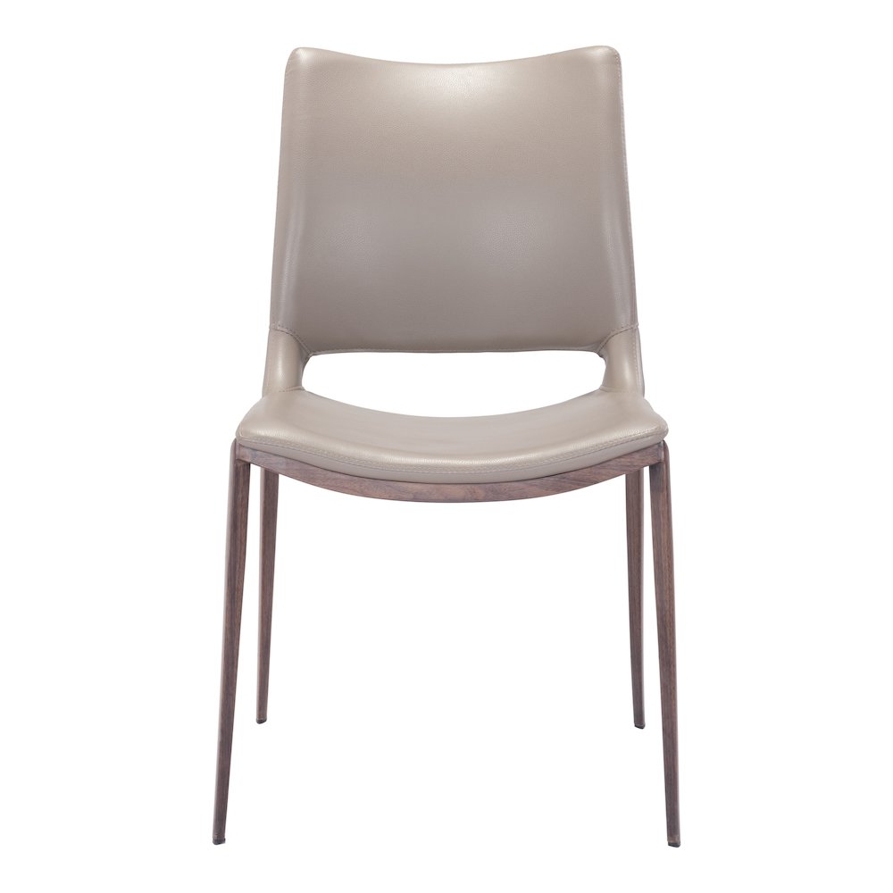Ace Dining Chair (Set of 2) Brown & Walnut. Picture 3