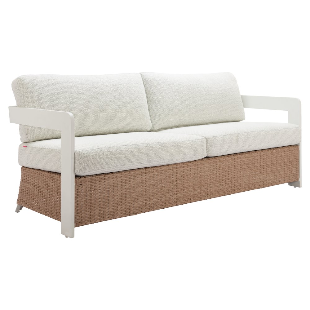 Gelo Sofa White & Brown. Picture 1